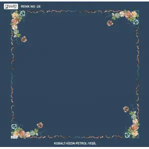 Reyyan İpek 100 cm Desenli Oyalık Yazma (ryyn-439-41)