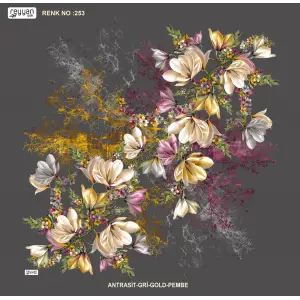 Reyyan İpek 100 cm Desenli Oyalık Yazma (ryyn-440-02)