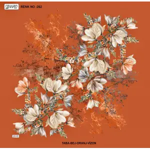 Reyyan İpek 100 cm Desenli Oyalık Yazma (ryyn-440-08)