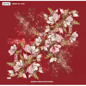 Reyyan İpek 100 cm Desenli Oyalık Yazma (ryyn-440-10)