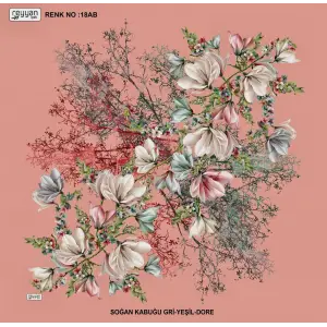 Reyyan İpek 100 cm Desenli Oyalık Yazma (ryyn-440-11)