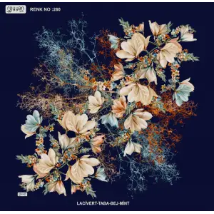 Reyyan İpek 100 cm Desenli Oyalık Yazma (ryyn-440-18)