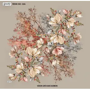 Reyyan İpek 100 cm Desenli Oyalık Yazma (ryyn-440-21)