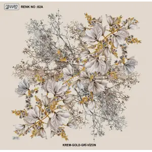 Reyyan İpek 100 cm Desenli Oyalık Yazma (ryyn-440-26)