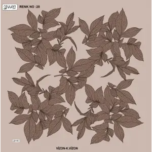 Reyyan İpek 100 cm Desenli Oyalık Yazma (ryyn-442-21)