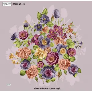 Reyyan İpek 100 cm Desenli Oyalık Yazma (ryyn-443-08)