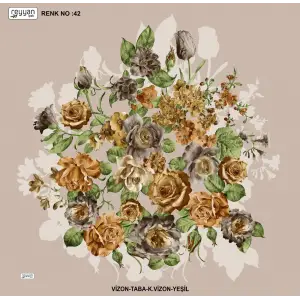 Reyyan İpek 100 cm Desenli Oyalık Yazma (ryyn-443-11)