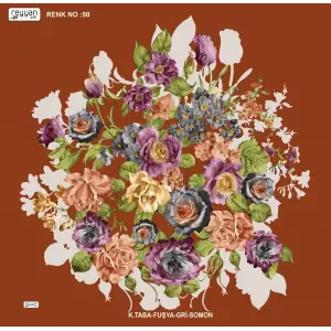 Reyyan İpek 100 cm Desenli Oyalık Yazma (ryyn-443-12)