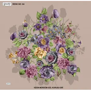 Reyyan İpek 100 cm Desenli Oyalık Yazma (ryyn-443-19)