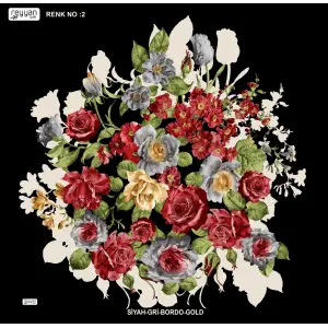 Reyyan İpek 100 cm Desenli Oyalık Yazma (ryyn-443-20)