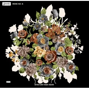 Reyyan İpek 100 cm Desenli Oyalık Yazma (ryyn-443-25)