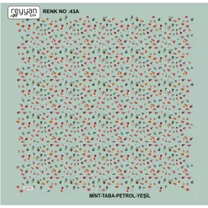 Reyyan İpek 100 cm Desenli Oyalık Yazma (ryyn-444-11)