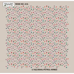 Reyyan İpek 100 cm Desenli Oyalık Yazma (ryyn-444-12)