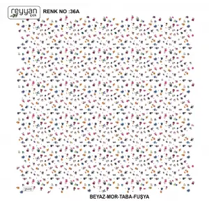 Reyyan İpek 100 cm Desenli Oyalık Yazma (ryyn-444-13)