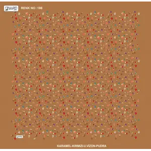 Reyyan İpek 100 cm Desenli Oyalık Yazma (ryyn-444-14)