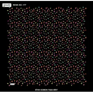 Reyyan İpek 100 cm Desenli Oyalık Yazma (ryyn-444-18)