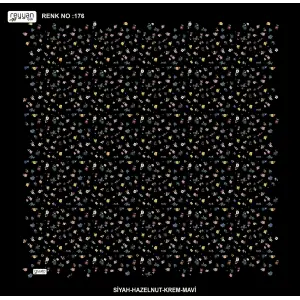 Reyyan İpek 100 cm Desenli Oyalık Yazma (ryyn-444-19)