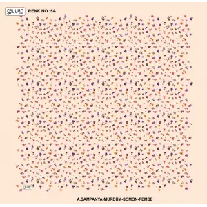 Reyyan İpek 100 cm Desenli Oyalık Yazma (ryyn-444-23)