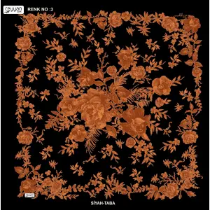 Reyyan İpek 100 cm Desenli Oyalık Yazma (ryyn-445-09)