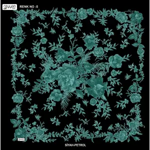 Reyyan İpek 100 cm Desenli Oyalık Yazma (ryyn-445-10)