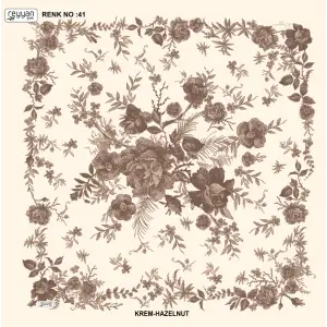 Reyyan İpek 100 cm Desenli Oyalık Yazma (ryyn-445-18)