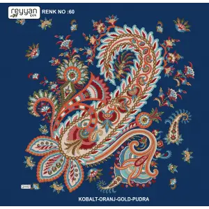 Reyyan İpek 100 cm Desenli Oyalık Yazma (ryyn-446-26)