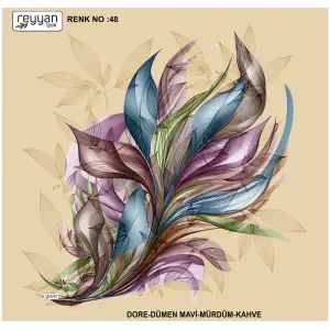 Reyyan İpek 100 cm Desenli Oyalık Yazma (ryyn-447-02)