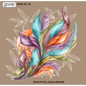 Reyyan İpek 100 cm Desenli Oyalık Yazma (ryyn-447-07)