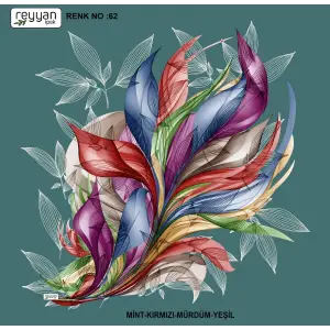 Reyyan İpek 100 cm Desenli Oyalık Yazma (ryyn-447-08)