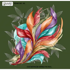 Reyyan İpek 100 cm Desenli Oyalık Yazma (ryyn-447-10)