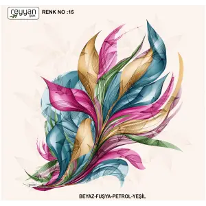Reyyan İpek 100 cm Desenli Oyalık Yazma (ryyn-447-11)
