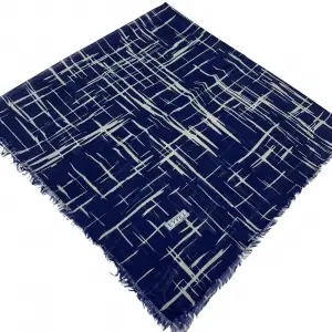 Eyfel Dimi Koton Eşarp Lacivert-Vizon Serisi (FE523-11)