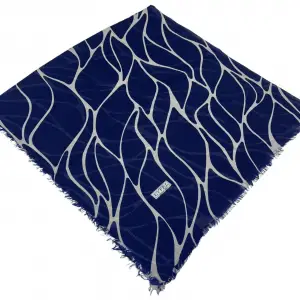 Eyfel Dimi Koton Eşarp Lacivert-Vizon Serisi (FE523-13)