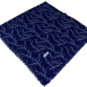 Eyfel Dimi Koton Eşarp Lacivert-Vizon Serisi (FE523-16)