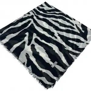 Eyfel Dimi Koton Eşarp Siyah-Beyaz Serisi (FE524-01)