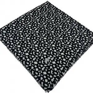 Eyfel Dimi Koton Eşarp Siyah-Beyaz Serisi (FE524-07)