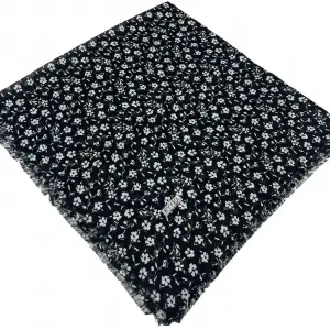 Eyfel Dimi Koton Eşarp Siyah-Beyaz Serisi (FE524-09)