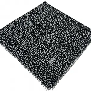 Eyfel Dimi Koton Eşarp Siyah-Beyaz Serisi (FE524-11)