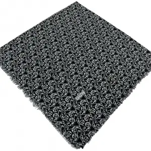 Eyfel Dimi Koton Eşarp Siyah-Beyaz Serisi (FE524-14)