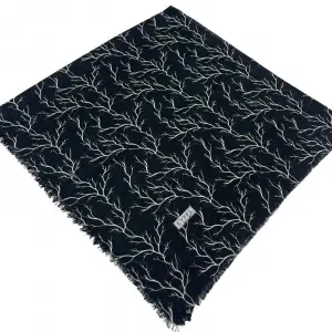 Eyfel Dimi Koton Eşarp Siyah-Beyaz Serisi (FE524-16)