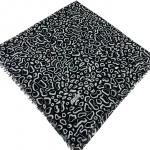 Eyfel Dimi Koton Eşarp Siyah-Beyaz Serisi (FE524-17)