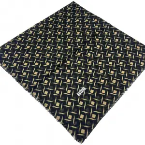 Eyfel Dimi Koton Eşarp Siyah-Karamel Serisi (FE525-10)