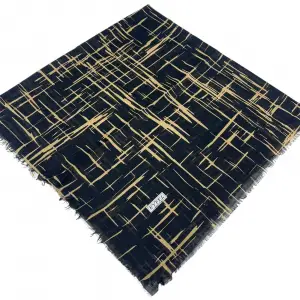 Eyfel Dimi Koton Eşarp Siyah-Karamel Serisi (FE525-14)