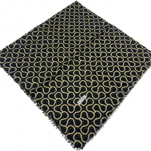 Eyfel Dimi Koton Eşarp Siyah-Karamel Serisi (FE525-19)