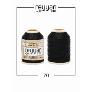 Reyyan İpek 20 gr. Polyester Oya İpi-070-Siyah