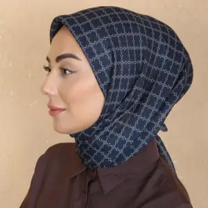 Locella El Dikişli Dijital Soft Eşarp Lacivert Serisi-soft15-03