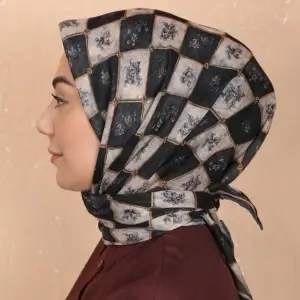 Locella El Dikişli Dijital Soft Eşarp-soft17-02