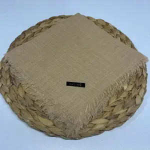 Soft İpek Düz Flamlı Keten Eşarp (FE424-02)