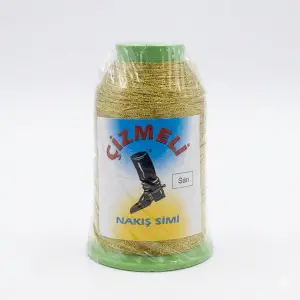 Çizmeli 50 gr. Açık Sarı Nakış Simi İp-(SİM-002)