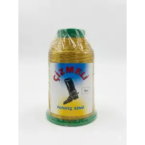 Çizmeli 50 gr. Altın Sarı Nakış Simi İp-(SİM-003)